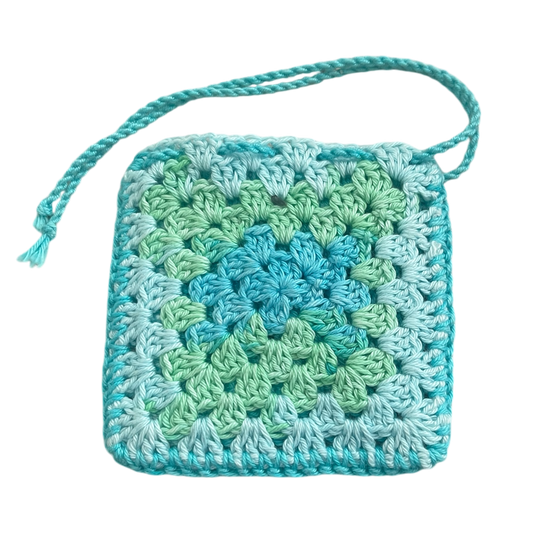 Crochet soap pouch