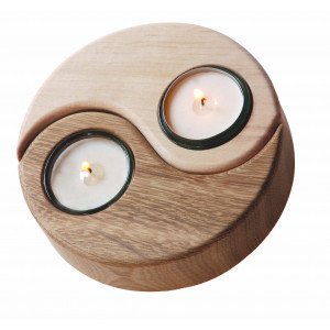 Yin Yang candle holder